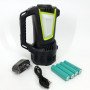 Ліхтар кемпінг переносний T100A-10W+2COB з бічними LED white/red/blue, Акумуляторна лампа для кемпінгу