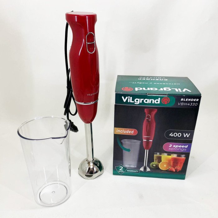 Блендер ViLgrand VBH4330. Колір: червоний