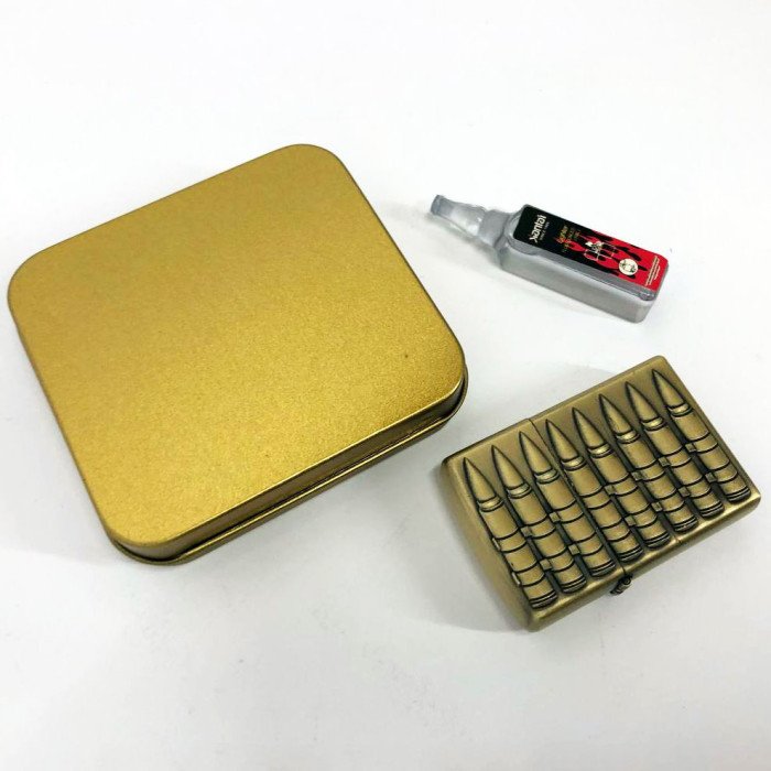 Запальничка бензинова в подарунковій коробці 367-1, запальничка подарунок на день народження, незвичайна запальничка