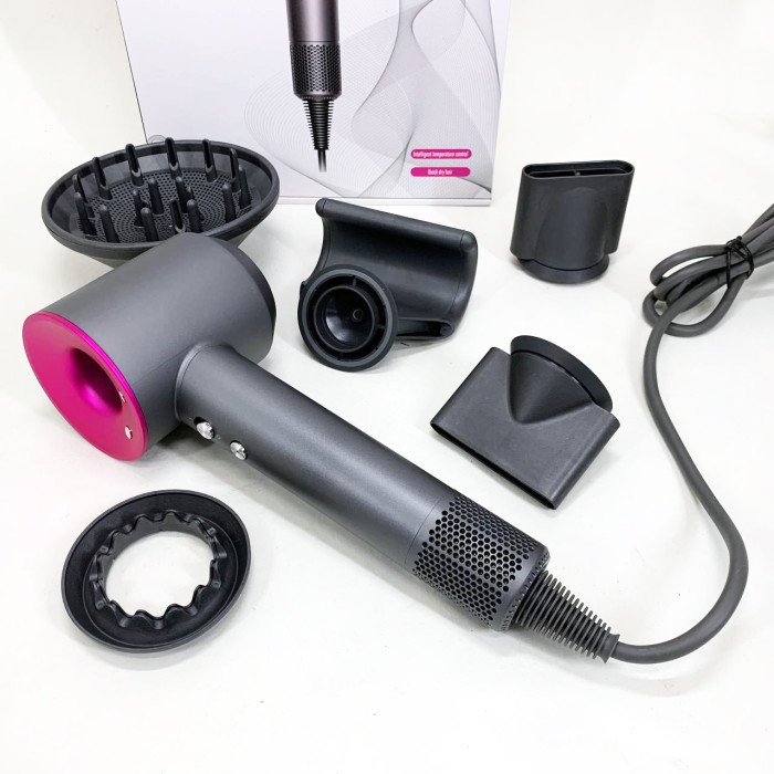 Фен Super Hair Dryer з 5 насадками для швидкого сушіння та укладання волосся