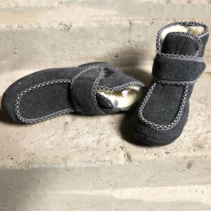 Черевики жіночі хутряні утеплені з застібкою 39 розмір, Домашні тапочки для жінок, Хутряні бурки