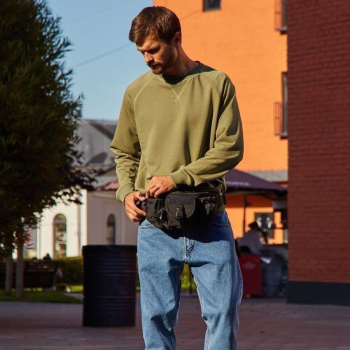 Якісна тактична сумка через плече, поясна дорожня міська чоловіча бананка – барсетка