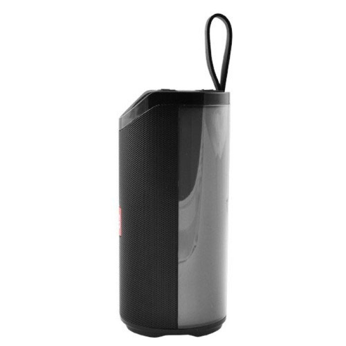 Портативна Bluetooth колонка TG-169 з різнокольоровим підсвічуванням FM-радіо 5Wx2. Колір чорний
