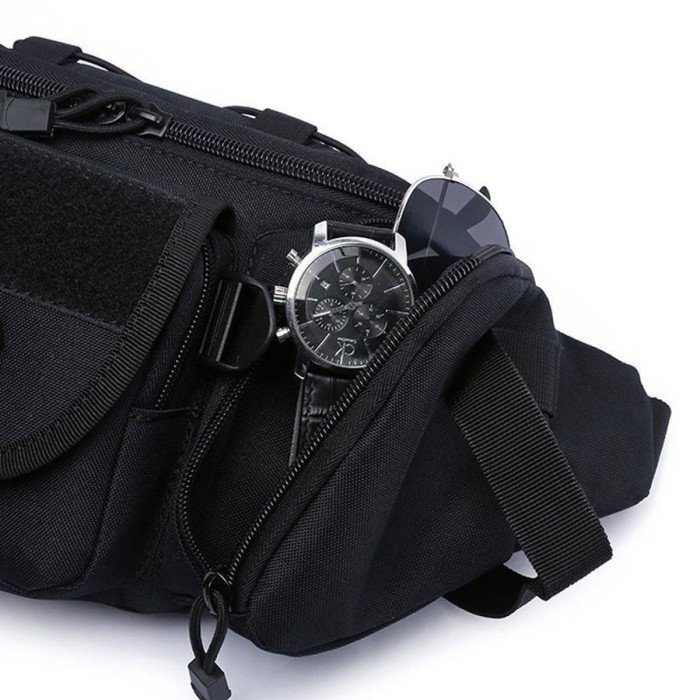 Набір! Якісна тактична сумка через плече + тактичний ліхтар