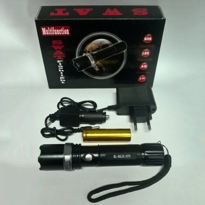 Тактичний ліхтар ручний Bailong 8626, ліхтарик тактичний акумуляторний ручний, супер яскравий ліхтарик