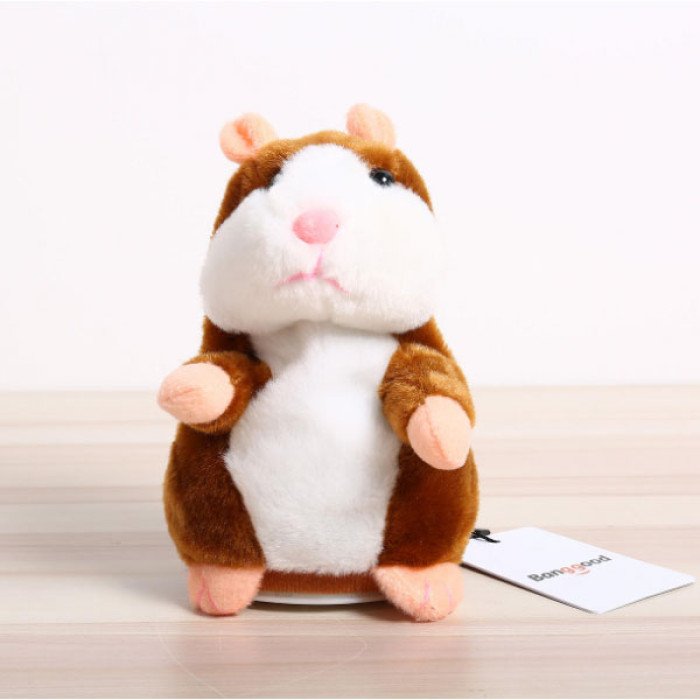 Хом'як Повторюшка інтерактивна м'яка іграшка повторюша