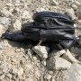 Стильна сумка чоловіча - бананка, слінг нагрудна з натуральної шкіри на блискавці чорна