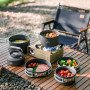 Набор посуды Naturehike CNK2450CF01 2 кастрюли, чайник, сковорода