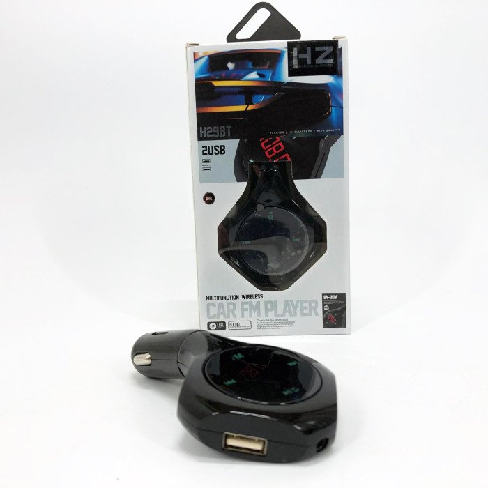 Трансмітер Автомобільний FM модулятор FM H29 BT, Модулятор для мобільних пристроїв в авто. Колір: чорний