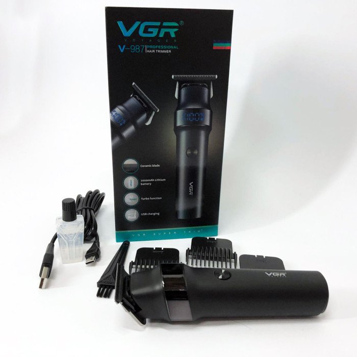 Машинка для стрижки волосся VGR V-987, Машинка для стрижки волосся бездротова, Vgr машинка для стрижки