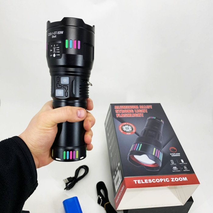 Ліхтар C203-1 WHITE LASER LED GT-50W