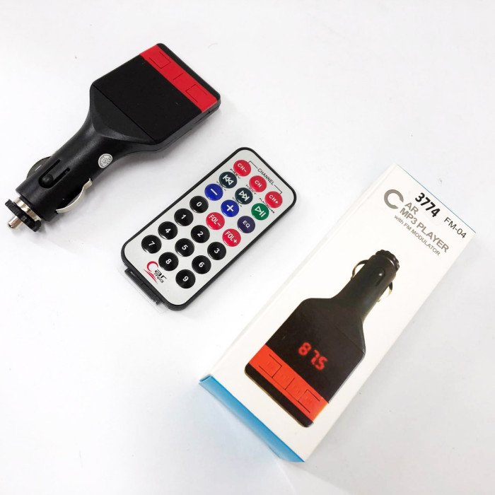 Автомобільний FM-модулятор трансмітер Fm-04, MP3 Player з пультом дистанційного керування