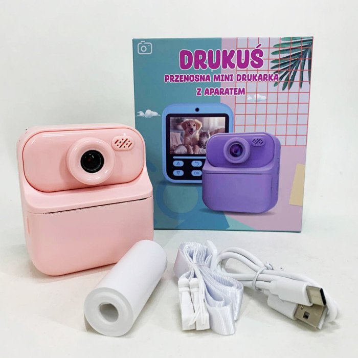 Дитячий фотоапарат миттєвого друку S1 Pink
