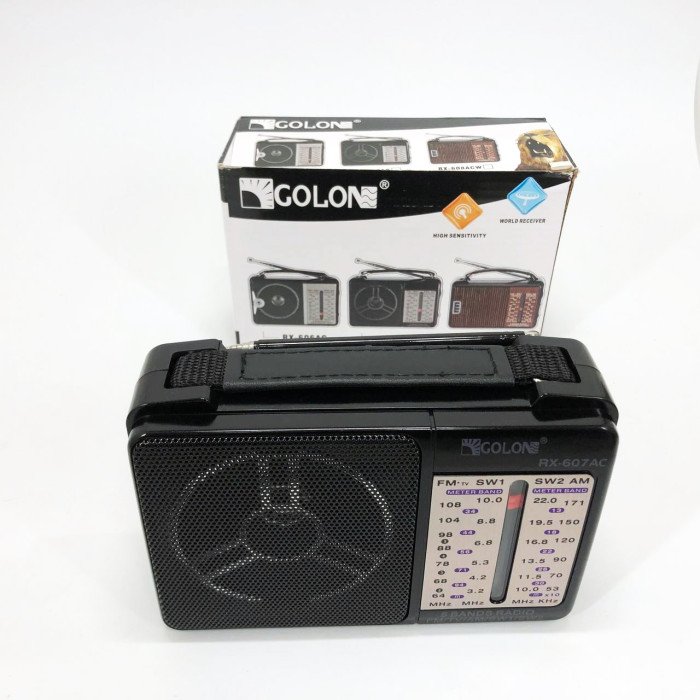 Портативний радіоприймач всехвильовий GOLON RX-607 AC, переносний приймач FM, FM-приймачі