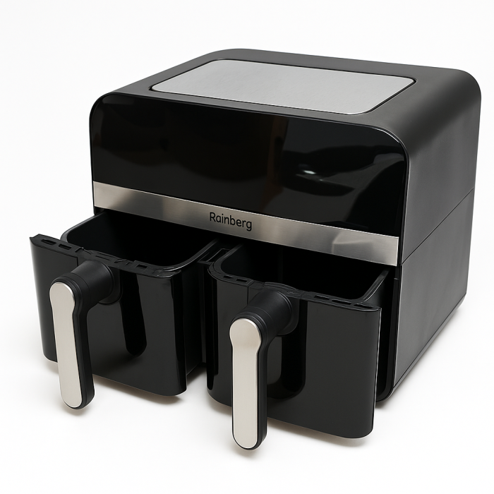 Аерогриль Rainberg RB-2290 4200 Вт 13 л, аерогриль на 2 контейнери, мультипічка, кухонна фритюрниця