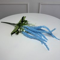 Гілка амаранту штучна 5шт/уп. Колір: блакитний