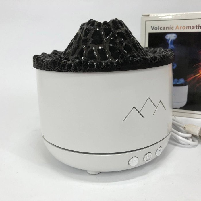 Зволожувач повітря Вулкан з ефектом полум'я та підсвічуванням зволожувач-нічник Аромадіфузор з підсвічуванням