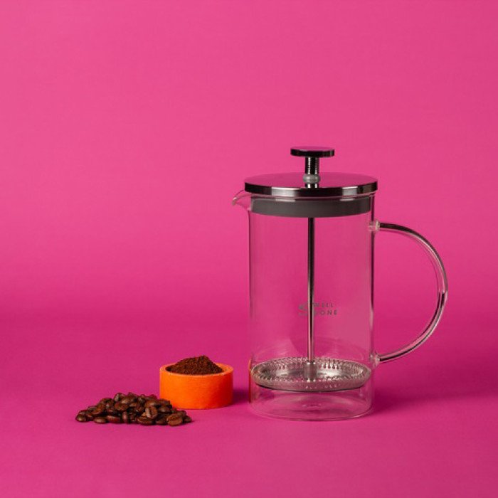 Френч-прес Well Done WD-8036B із термостійкого скла 600 мл, Чайник для заварювання трав прозорий