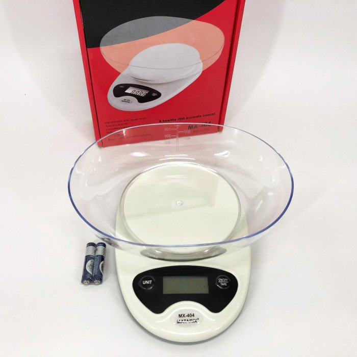 Ваги кухонні Matarix MX-404 Електронні З Чашею Кухонні до 7 кг Кухонні ваги для зважування продуктів