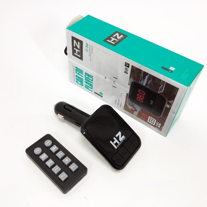 Автомобільний FM трансмітер Bluetooth HZ H6-12-24V модулятор із microSD, USB, Hands Free + Пульт