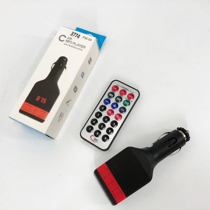 Автомобільний FM-модулятор трансмітер Fm-04, MP3 Player з пультом дистанційного керування
