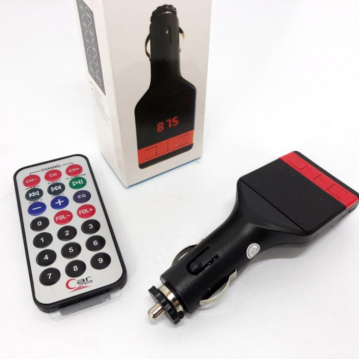 Автомобільний FM-модулятор трансмітер Fm-04, MP3 Player з пультом дистанційного керування