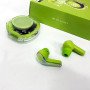 Бездротові навушники TWS T8 PRO з прозорим кейсом Вакуумний LED дисплей Bluetooth 5.3. Колір: зелений