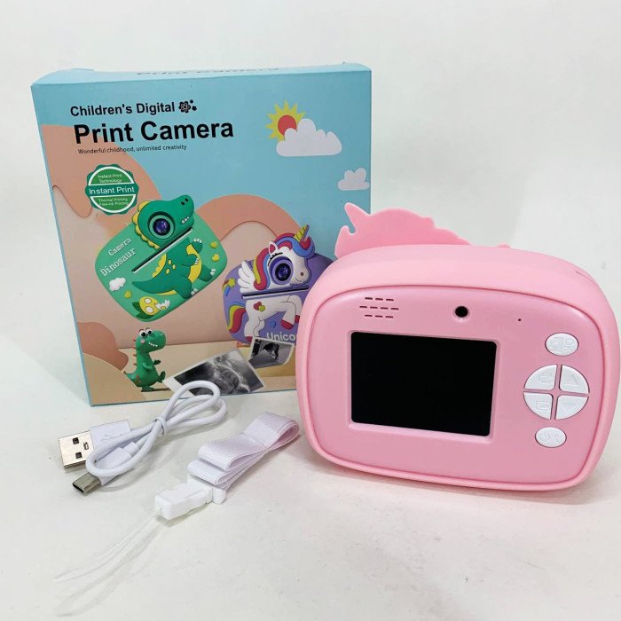 Дитячий фотоапарат миттєвого друку D1-A Pink