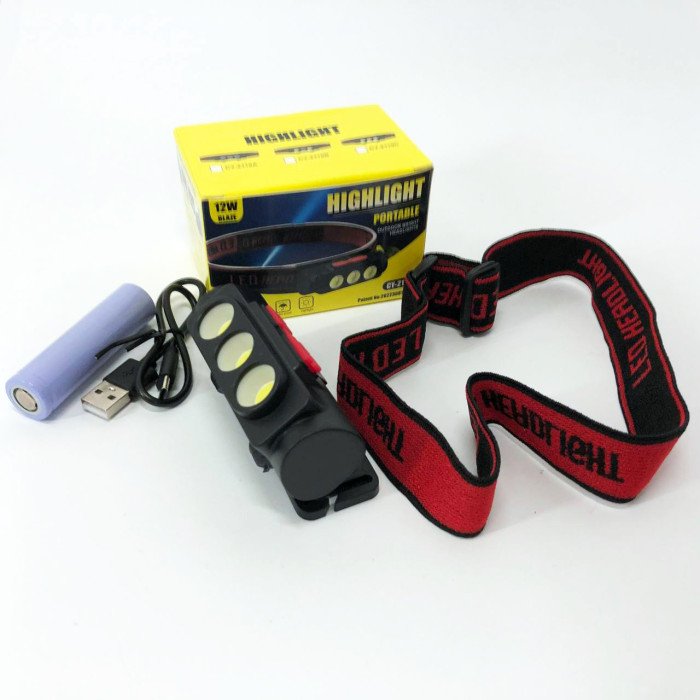 Ліхтар налобний акумуляторний PLD-2119C, Ліхтарик військовий світлодіодний налобний ліхтарик