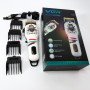 Машинка для стрижки волосся та бороди професійна VGR V-699 B з насадками та LED дисплеєм. Колір: білий