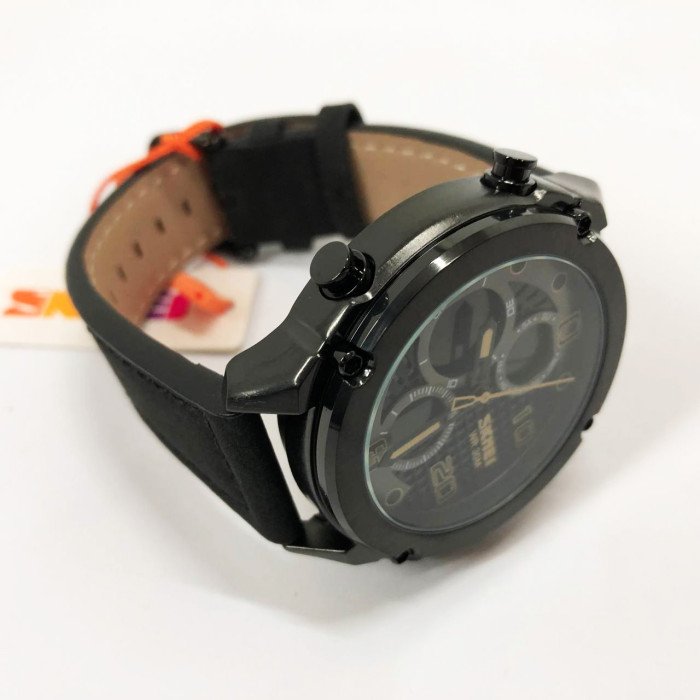 Годинник наручний чоловічий SKMEI 1975LBKBK, оригінальний чоловічий годинник, годинник кварцовий чоловічий