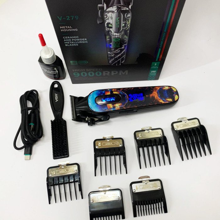 Акумуляторна машинка для стрижки VGR V-279 RED