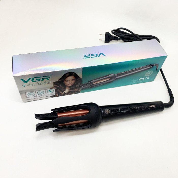 Плойка VGR V-581, температура від 130 ° C до 210 ° C, керамічне покриття, LED дисплей, 45 Вт