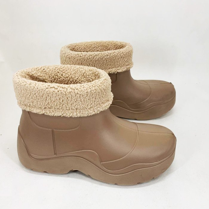 Гумові черевики жіночі 41р 25.5см коричневі, Жіночі пінкові калоші