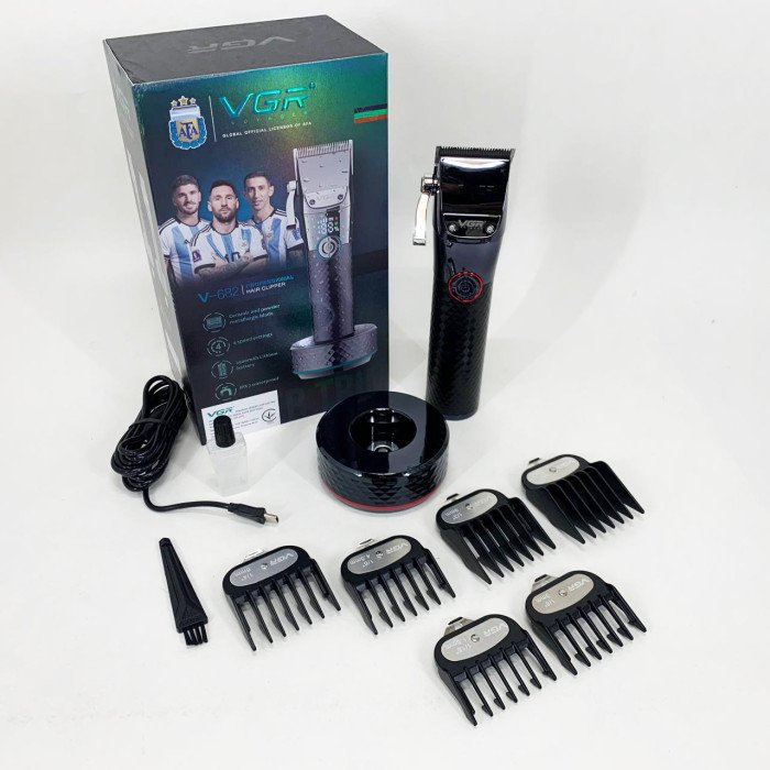 Професійна бездротова машинка для стрижки VGR V-682 RED тример для волосся