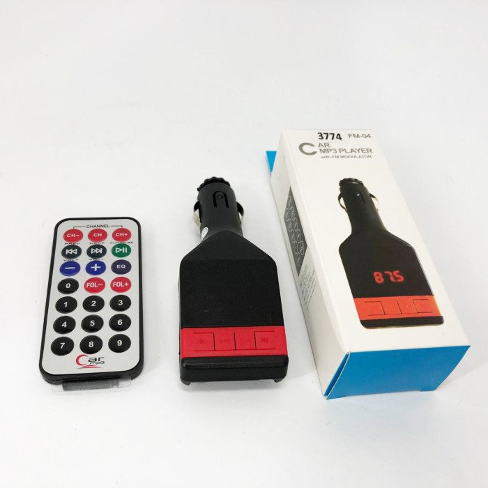 Автомобільний FM-модулятор трансмітер Fm-04, MP3 Player з пультом дистанційного керування