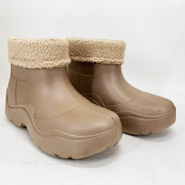 Гумові черевики жіночі 37р 22см бежеві