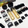 Набір VGR 2 в 1 V-001 V-977 GOLD, акумуляторна машинка для стрижки та триммер. Колір: золотий