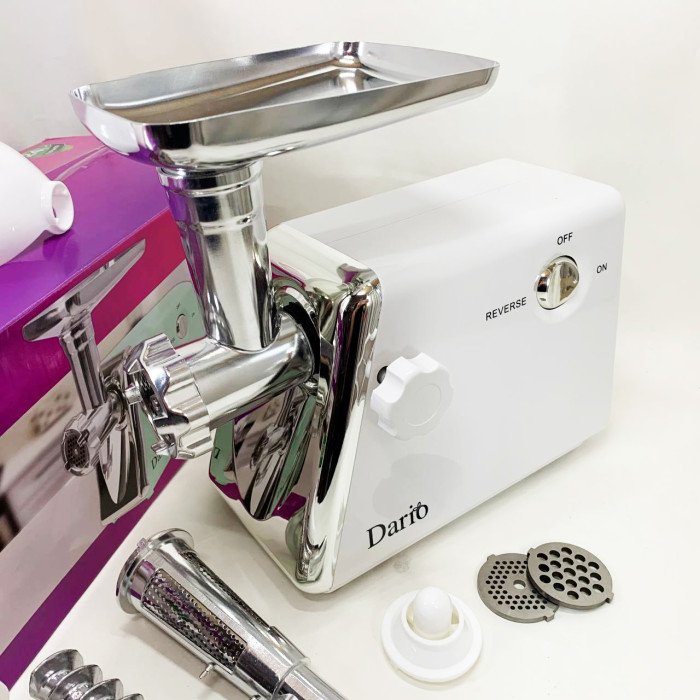 М'ясорубка електрична 2000 Вт Dario DMG0320. Колір: білий