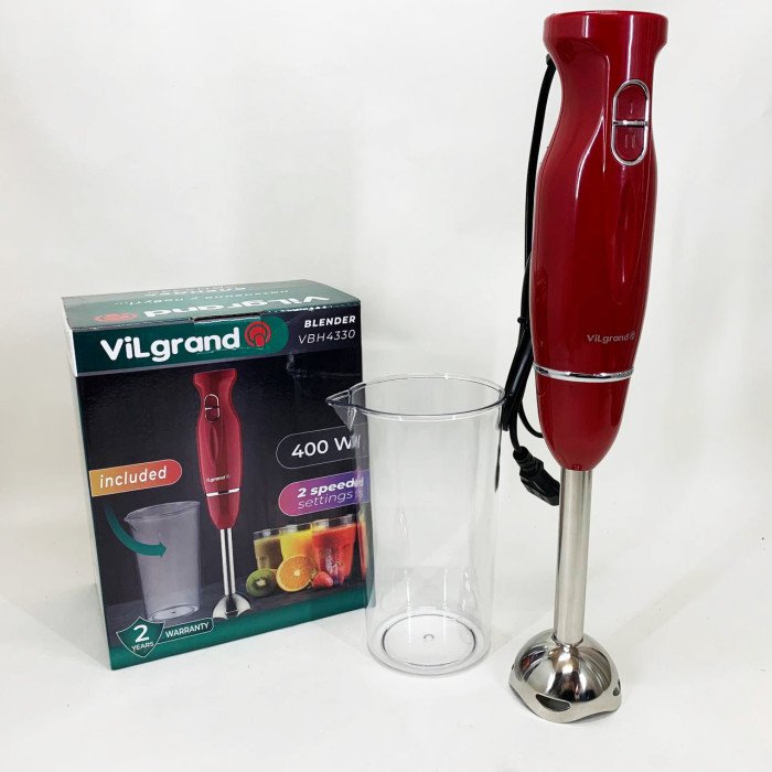 Блендер ViLgrand VBH4330. Колір: червоний