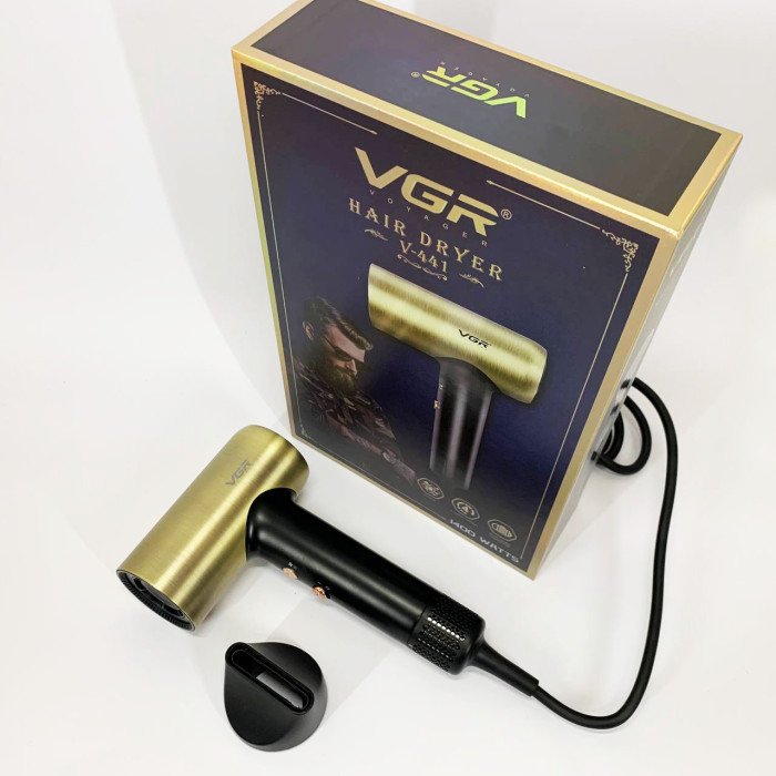 Фен професійний VGR V-441 з 3 рівнями обдування та 4 рівнями температури