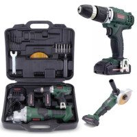 Набір шуруповерт болгарка 7000 об/хв, Boxer SR-016 набір акумуляторного інструменту Набір шуруповерт болгарка 7000 об/хв, Boxer SR-016 набір акумуляторного інструменту