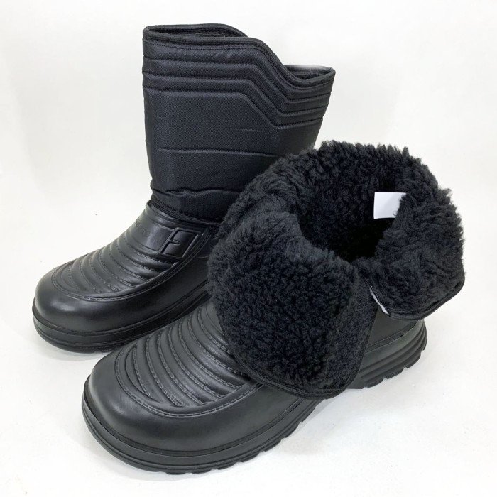 Чоботи чоловічі чорні утеплені 41р 25см Осінні гумові чоботи для лісу