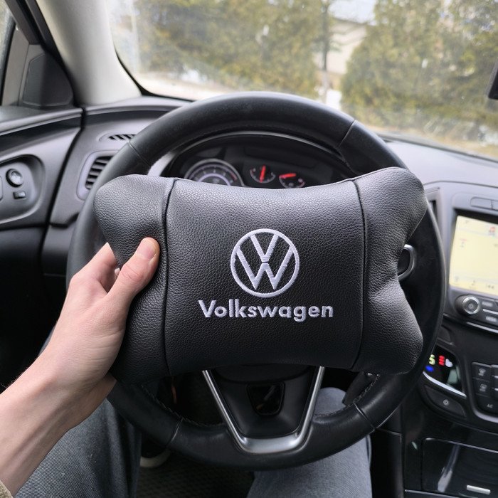 Шкіряна подушка на підголівник Volkswagen – ортопедична для авто