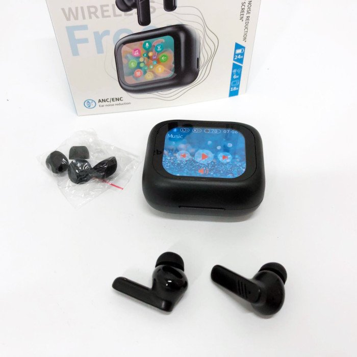 Бездротові навушники LX-10 TWS Earbuds з LED дисплеєм Bluetooth бездротові навушники затички. Колір: чорний