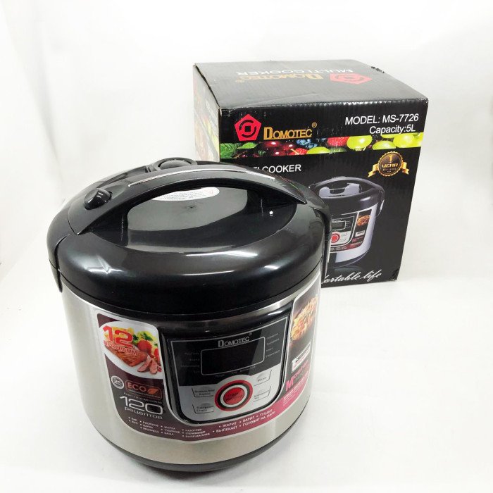 Мультиварка електрична пароварка рисоварка Domotec MS-7726 5л/12 програм Майстер Шеф 1500 W