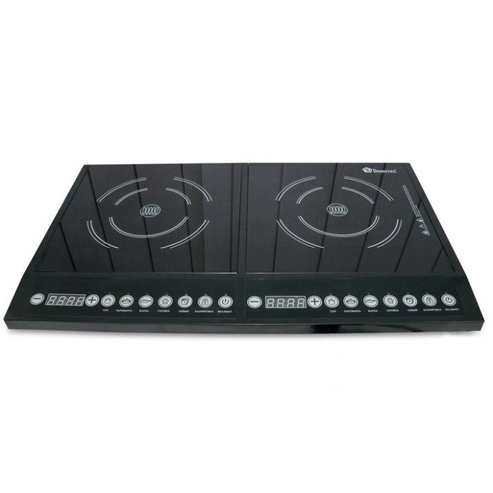 Плита індукційна настільна Domotec MS-5862 4000 Вт Електричні плити настільні двокомфоркові