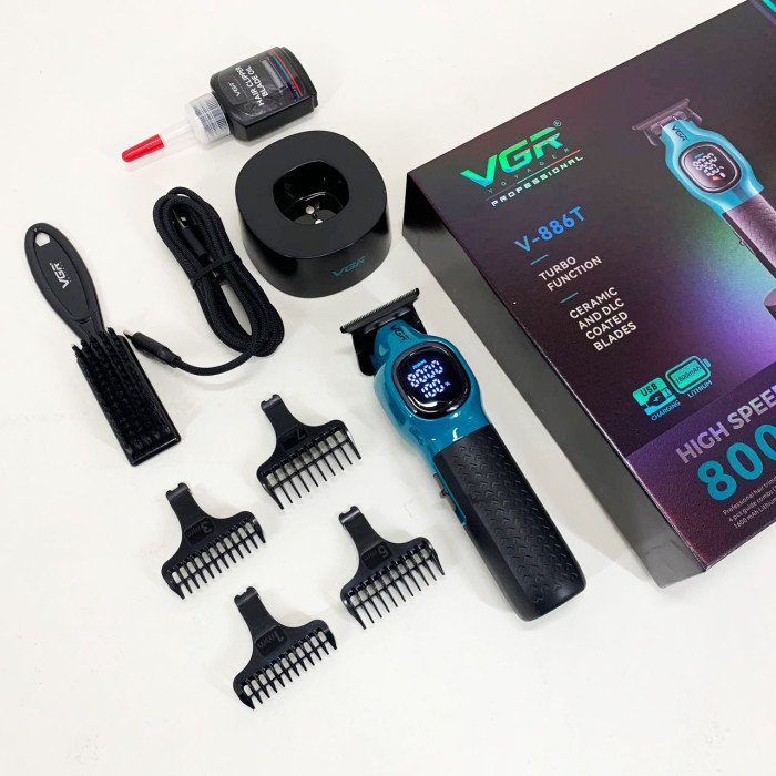 Тример для стрижки волосся VGR V-886T BLUE 8000RPM