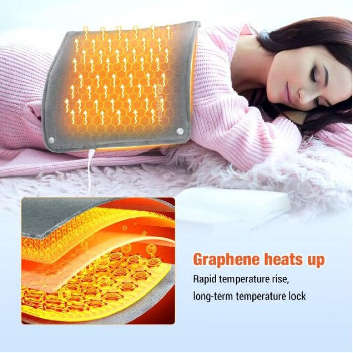 Універсальна електрогрілка від USB 30х50 см електричний термокилимок з підігрівом для рук, ніг та шиї