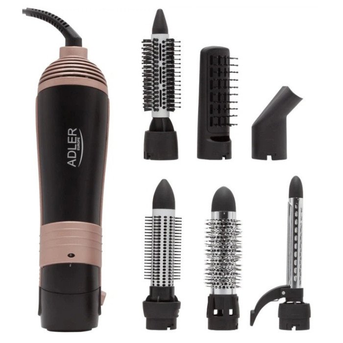 Фен-щітка набір для укладання волосся 6в1 ADLER AD 2022 стайлер 1000Вт